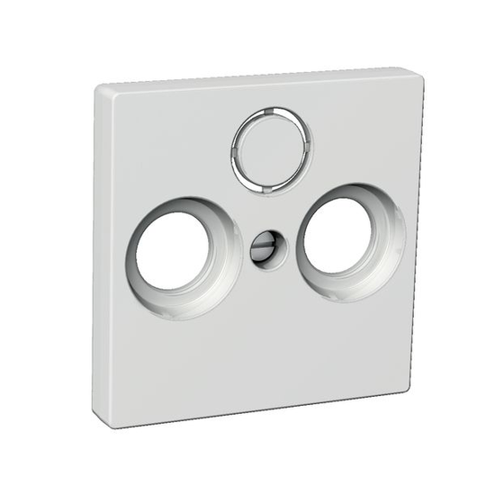 Schneider Electric WDE003445 Keskiölevy maalattu, R/TV/XX Antrasiittiharmaa, 2 liittimellä