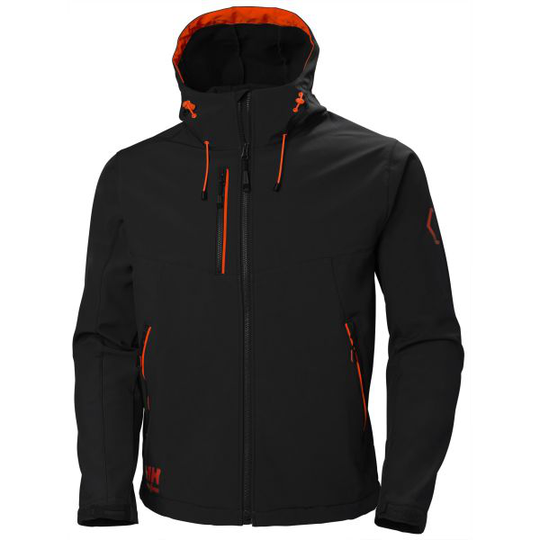 Helly Hansen Workwear Chelsea Evolution 74140_990 Softshelltakki musta/punainen Koko S