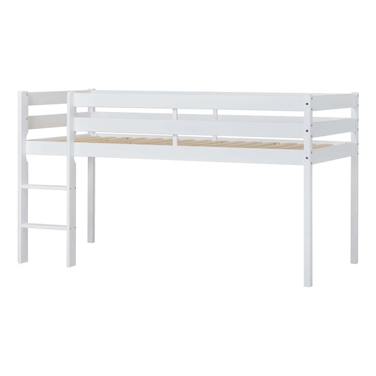 Hoppekids - ECO Comfort half high bed 90x200 cm White + ECO Comfort Slats 90x200 cm