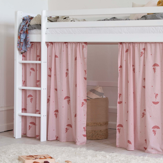Hoppekids - Ole Lukoie Curtain For Mid High Bed Red