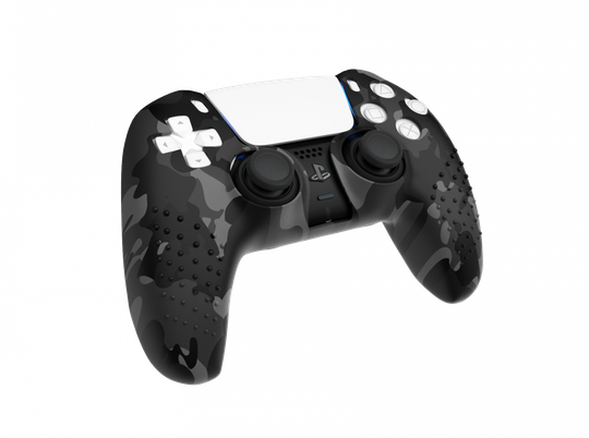 Piranha Playstation 5 Protective Silicone Skin (Gray Camo)