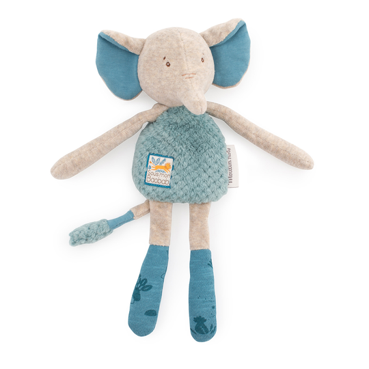 Moulin Roty - Elephant rattle comforter - (669024)