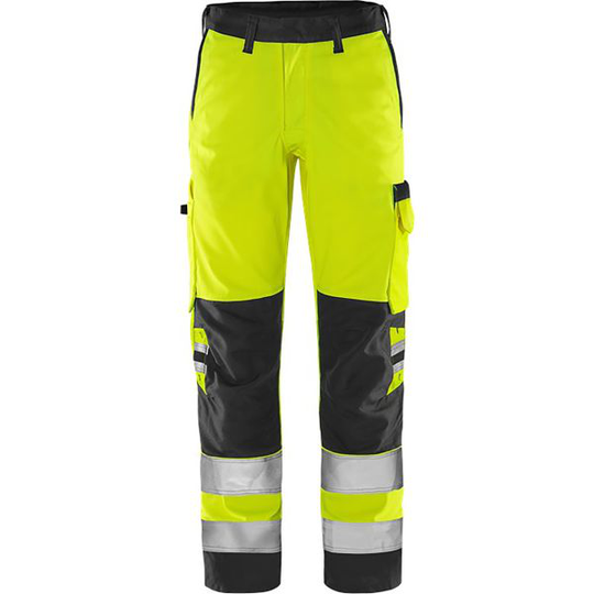 Fristads 2651 GPLU Työhousut neonkeltainen/musta C146