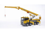 Bruder Scania kuorma-auto ja Liebherr-nostokurki