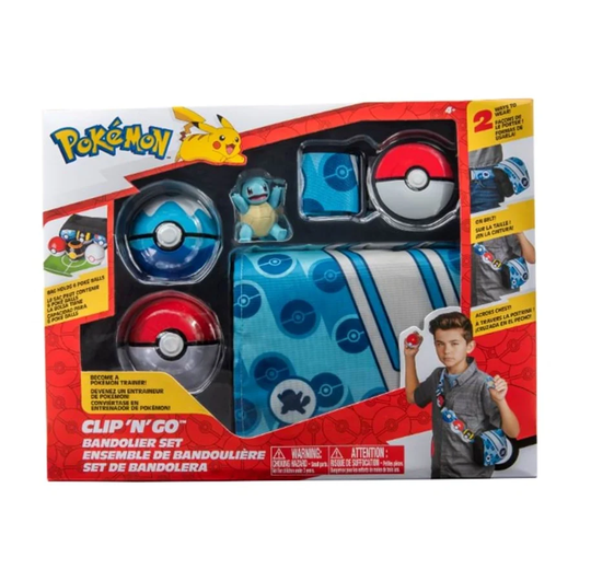 Pokemon - Clip N Go Bandolier Set - Squirtle Solid (PKW2714)