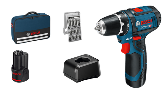 Bosch - GSR 12V-15 - Cordless Drill Driver - Complete Set