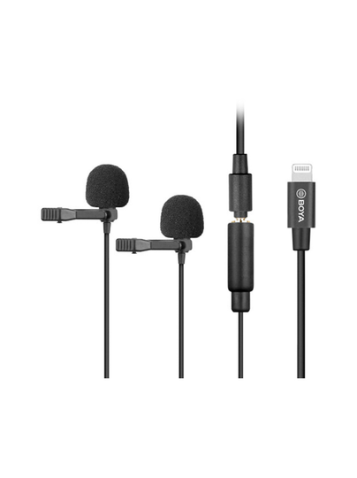 Boya by-m2d dual-lavalier mikrofoni (lightning)