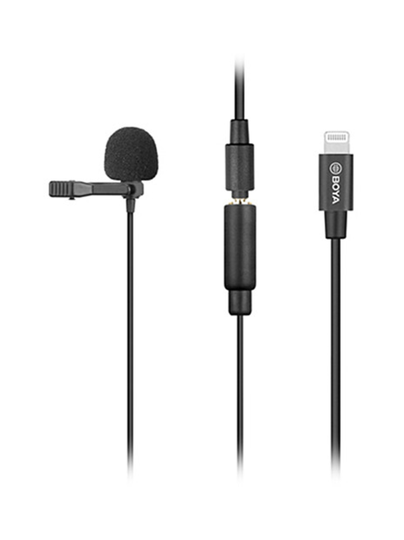 Boya by-m2 lavalier nappimikrofoni (lightning)