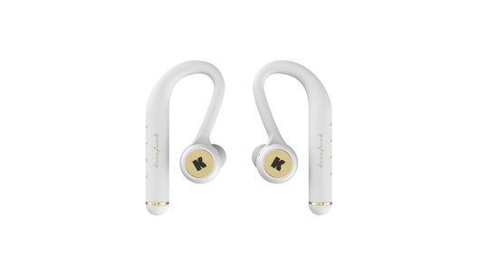 Kreafunk - bGEM Bluetooth Headphones - White/Gold (kfkm01)