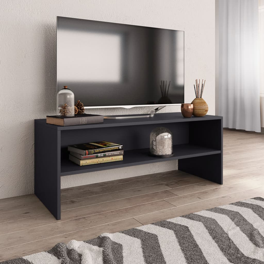 vidaXL TV-taso harmaa 100x40x40 cm lastulevy