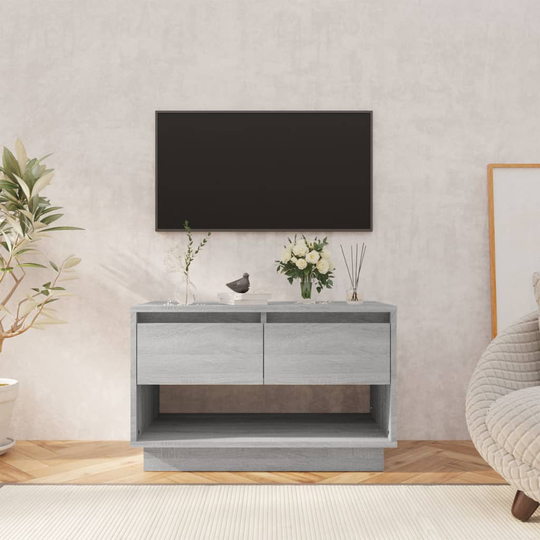 vidaXL TV-taso harmaa Sonoma-tammi 70x41x44 cm lastulevy