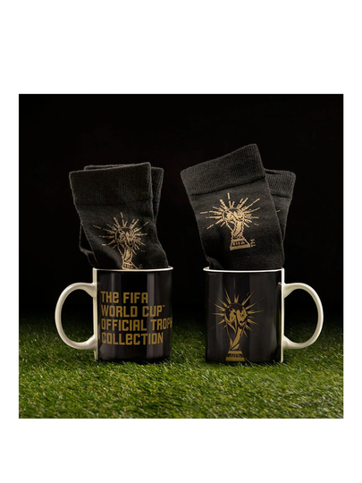 FIFA Mug and Socks Black and Gold