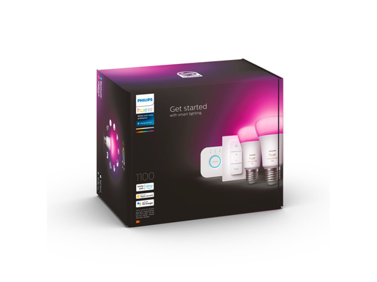 Philips Hue - Startkit 2xE27 + Bridge&Dimmer - White&Color Ambiance