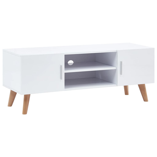 vidaXL TV-taso 120x40x46 cm MDF valkoinen