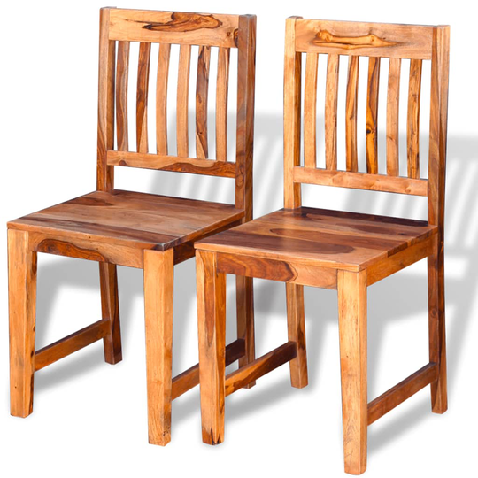 vidaXL Ruokatuolit 2 kpl Täysi seesampuu