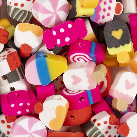 Figure beads - Candy, Cake&Ice Cream, 200 pcs. (69608)