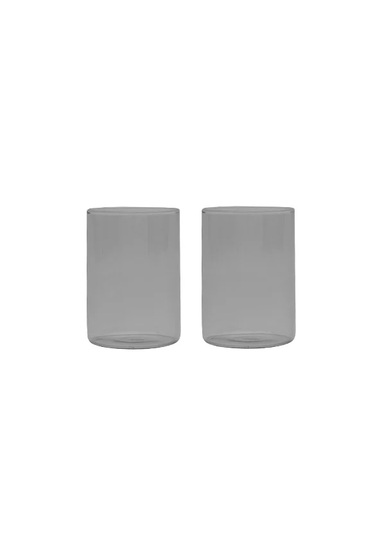 Design Letters - Set of 2 - Favourite drinking glass - Smoke