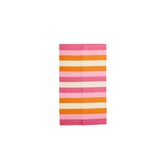 Rice - Floor Mat Pink Striped