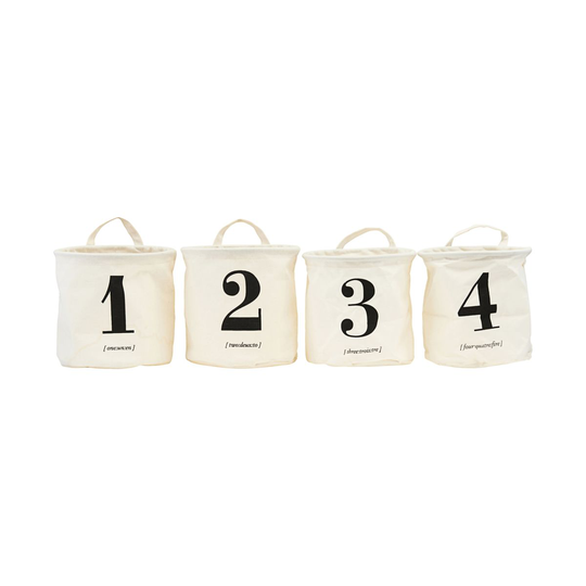 House Doctor - Basket With Print 1-2-3-4 (205720416)