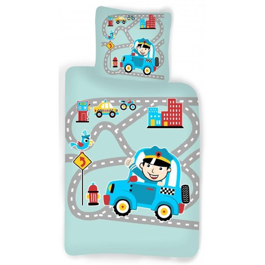 Bed Linen - Junior Size 100x140 cm - Police (1000416)