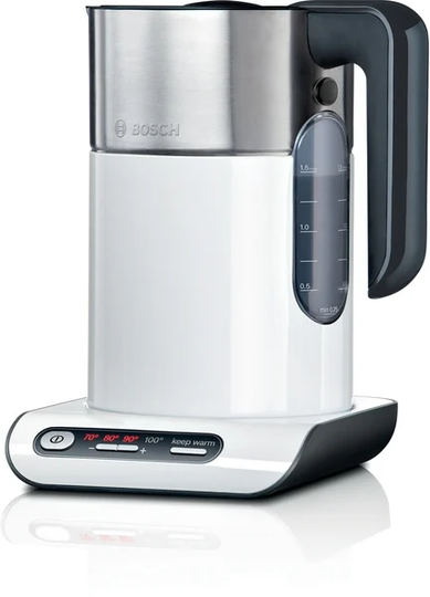 Bosch - Electric Kettle, Cordless 2400W 1.5l - TWK8611P - White