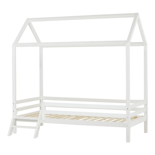 Hoppekids - ECO Dream House Bed With Stairs 90x200cm, White