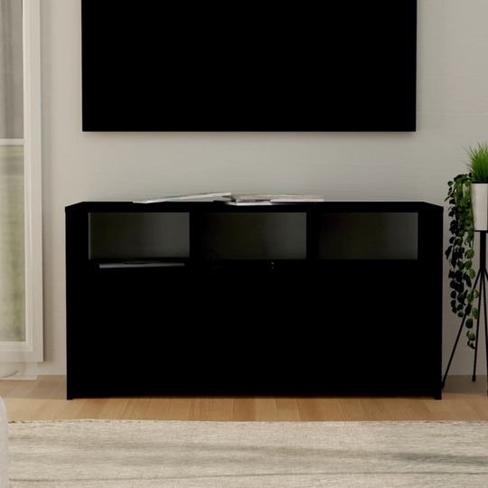 vidaXL TV-taso musta 102x37,5x52,5 cm lastulevy