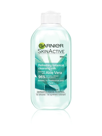Skin active aloe vera -raikastava puhdistusmaito 200 ml
