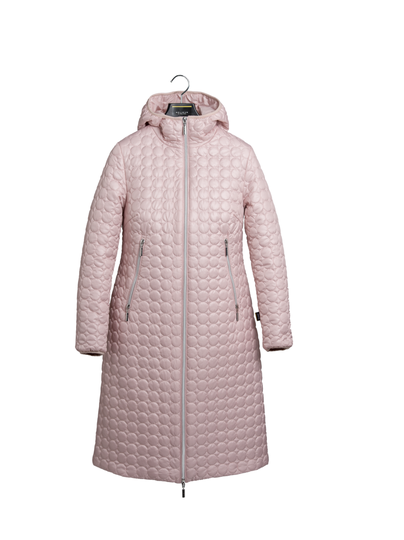 Carrie winter rose hupullinen pallo tikattu takki