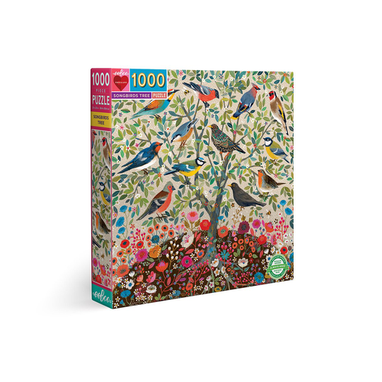eeBoo - Puzzle - Puu laululintujen kanssa, 1000 kappaletta