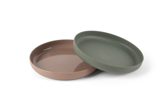 Dantoy - Tiny Biobased Plate Set - Mocca&Dark (6241)
