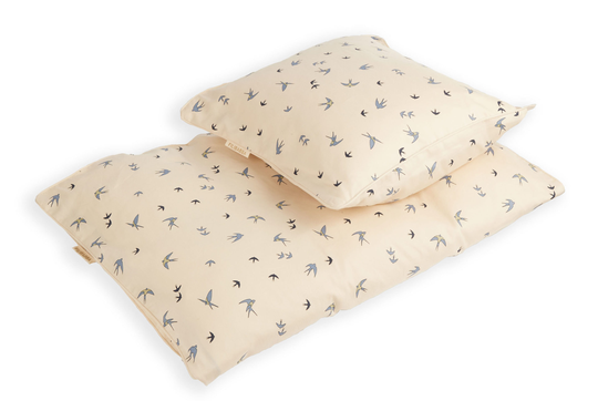Filibabba - Baby Bedlinen - Dancing Swallow Blue (FI-01836)