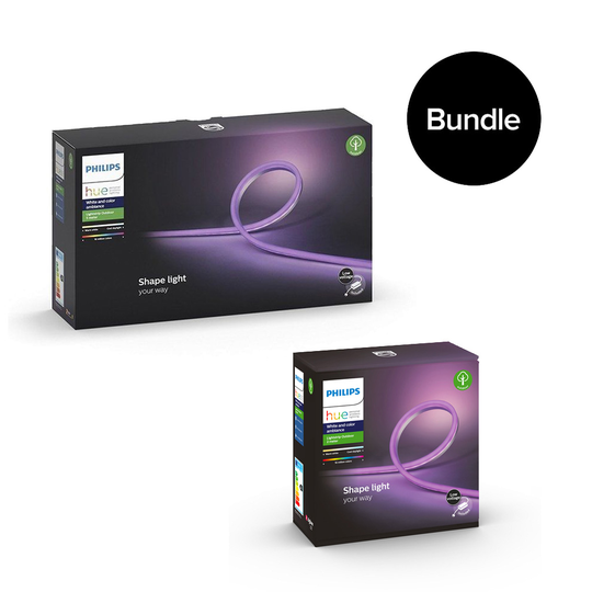 Philips Hue - Lightstrip Outdoor 5m&2m - White&Color Ambiance - Bundle