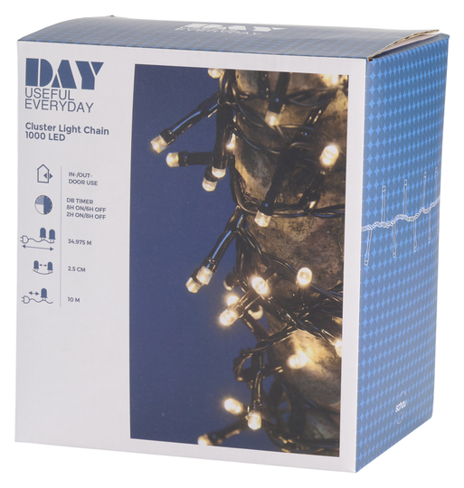 DAY - Light Chain w/timer - 1000 LED (71294)