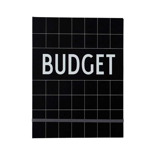 Design Letters - Monthly Budget Notebook (70302001BLACK)