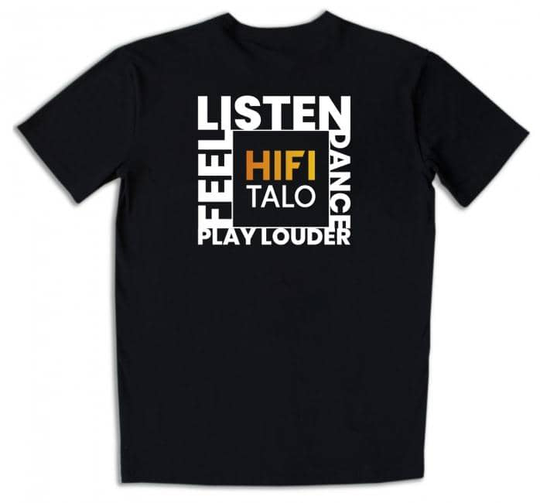 Hifitalo listen T-paita (koko M)