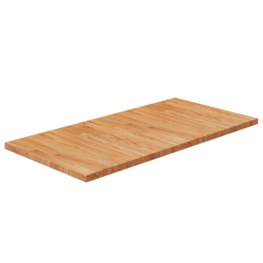 vidaXL Kylpyhuoneen työtaso v.ruskea 100x50x2,5 cm käsitelty täysi puu