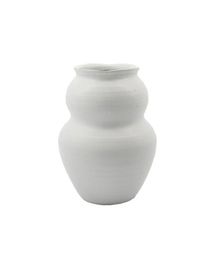 House Doctor - Juno Vase H22,5 cm - White (205420080)