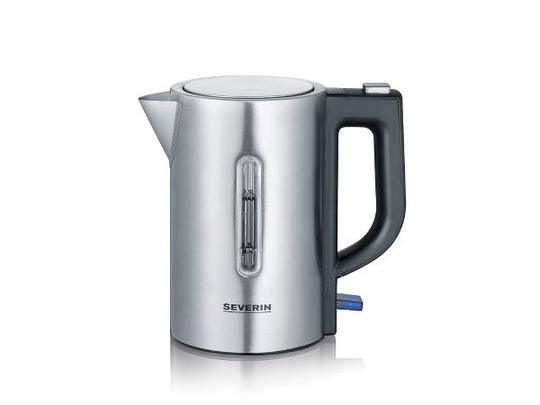 Severin - Electric kettle 0.5 liter 1100 watt - Steel/Black (24477)