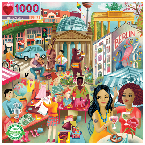 eeBoo - Puzzle 1000 pcs - Berlin Life - (EPZTBRL)