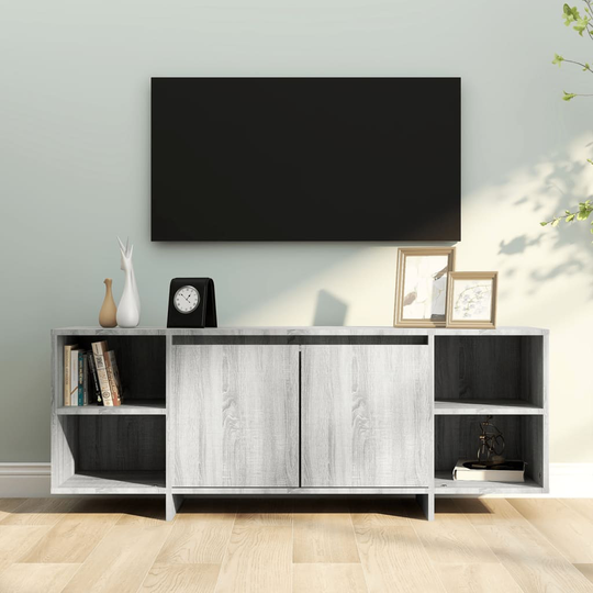 vidaXL TV-taso harmaa Sonoma 130x35x50 cm lastulevy
