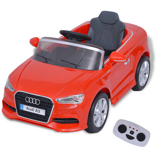 vidaXL Sähköleluauto Kauko-ohjauksella Audi A3 Punainen