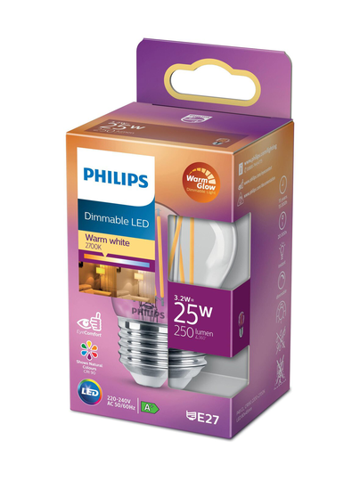 Led candle 25w e27 warm glow dimming -lamppu