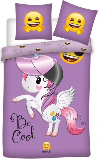 Bed Linen - Adult Size 140 x 200 cm - Emoji