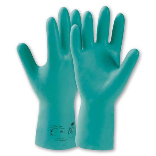 Honeywell Camatril 730 Kemikaalisuojakäsine nitriili, nukattu 7