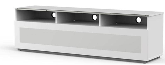 Meliconi MyTV Stand 16040H laitetaso lasiovella, valkoinen