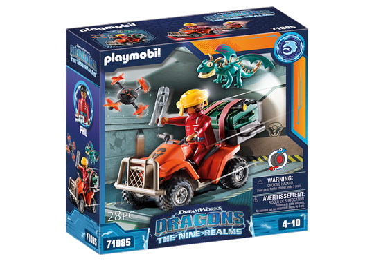 Playmobil - Dragons: The Nine Realms - Icaris Quad with Phil (71085)