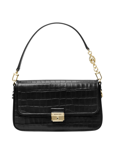 Bradshaw small crocodile embossed leather -olkalaukku