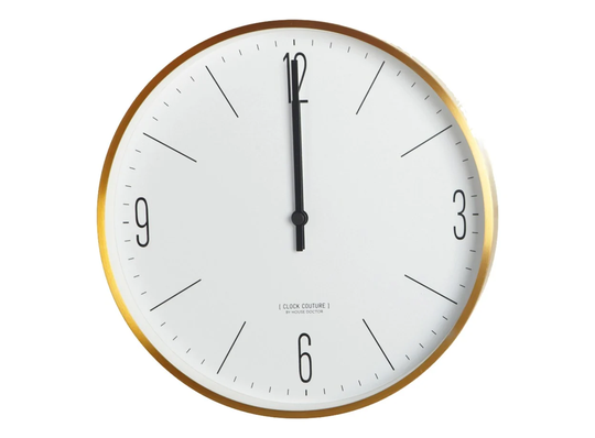 House Doctor - Wall Clock Couture - Gold/Copper