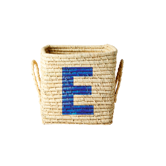 Rice - Raffia Square Basket - E